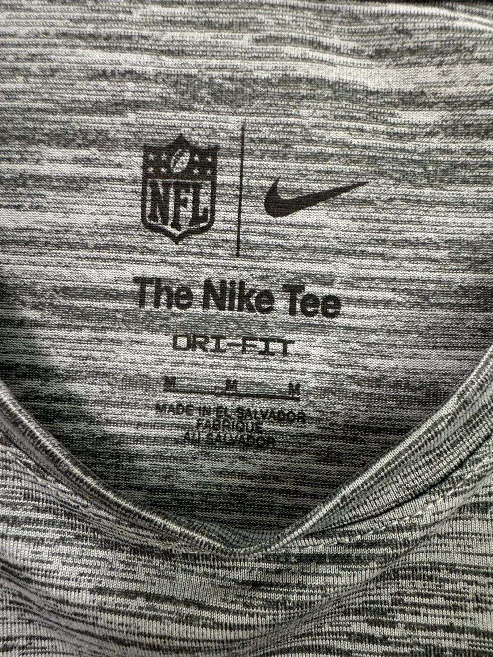 Nike Gray Heather New Orleans Saints Short Sleeve Tee with Gold Logo